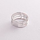 Золотое кольцо с бриллиантами и сапфирами кб0430nl от ювелирного магазина Оникс - 4
