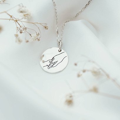 Срібний кулон "Батьківська підтримка" 132724мл №5