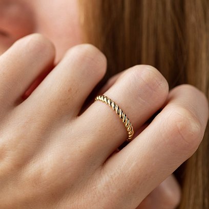 Кольцо "Margaret" в желтом золоте к07541 №10