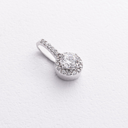 Серебряный кулон (куб. цирконий) 3063/1р-CZ