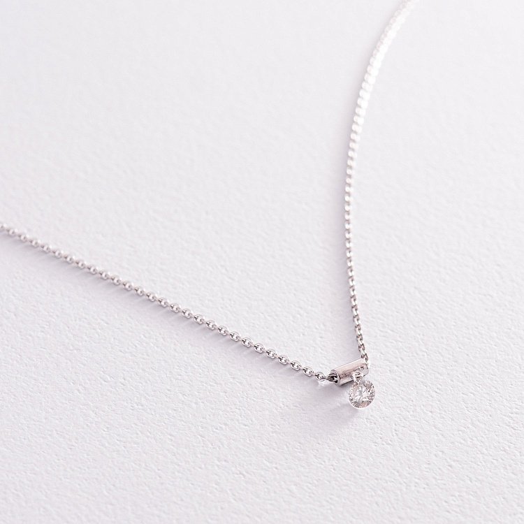 Золоте кольє "Кімберлі" з діамантом колб0076z від ювелірного магазину Онікс - 2