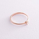 Помолвочное золотое кольцо с бриллиантом 227732421 от ювелирного магазина Оникс - 7