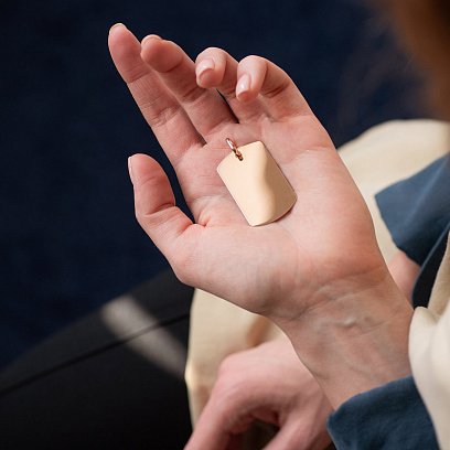 Большой жетон в желтом золоте (возможна гравировка) п03831 №2