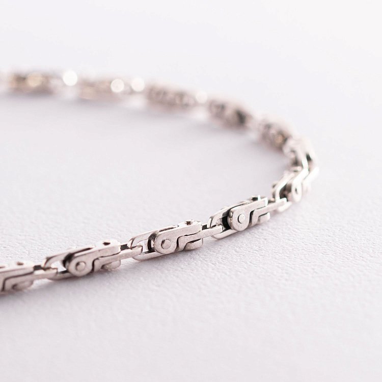 Мужская серебряная цепочка Ц0042чd от ювелирного магазина Оникс - 2