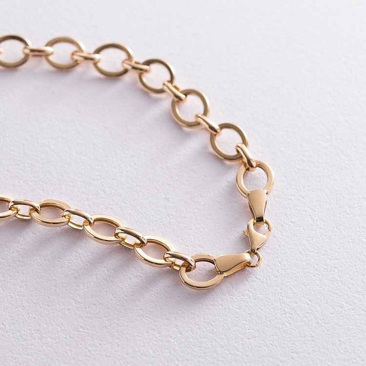 Кольє "Пантера" в жовтому золоті (чорні фіаніти) кол01985 від ювелірного магазину Онікс - 3