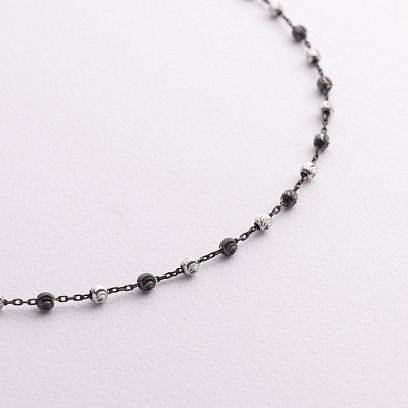 Кольє "Кульки" у білому золоті кол01627