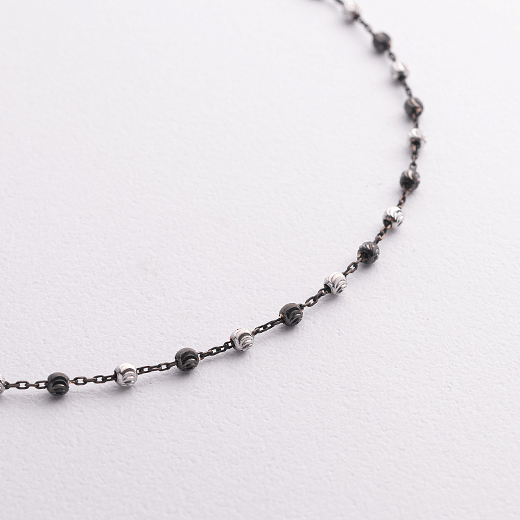 Кольє "Кульки" у білому золоті кол01627 Кольє "Кульки" у білому золоті кол01627 від ювелірного магазину Онікс