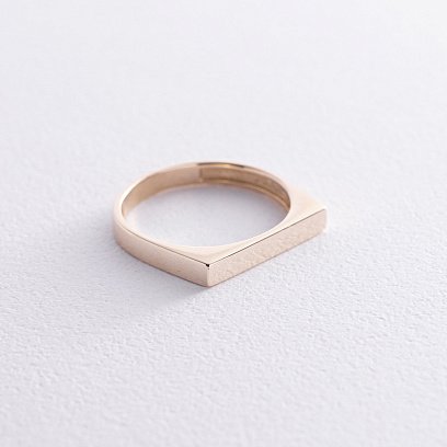 Каблучка в жовтому золоті (можливе гравіювання) к07600 №3