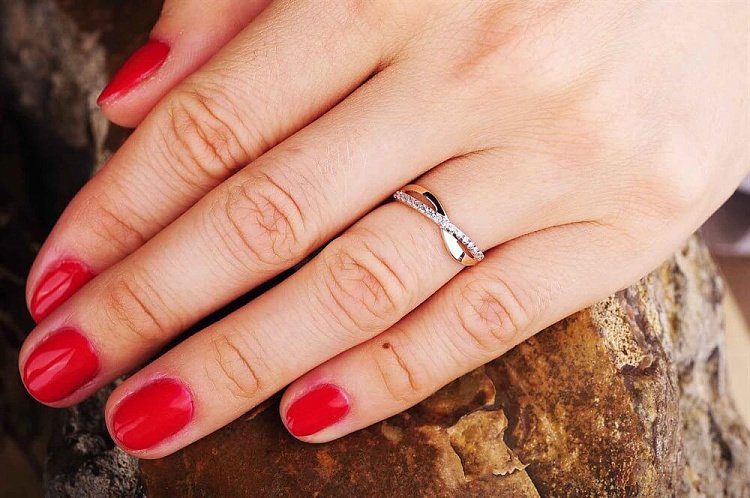 Кольцо (фианиты) к02387 - 4 Кольцо (фианиты) к02387 від ювелірного магазину Онікс - 4