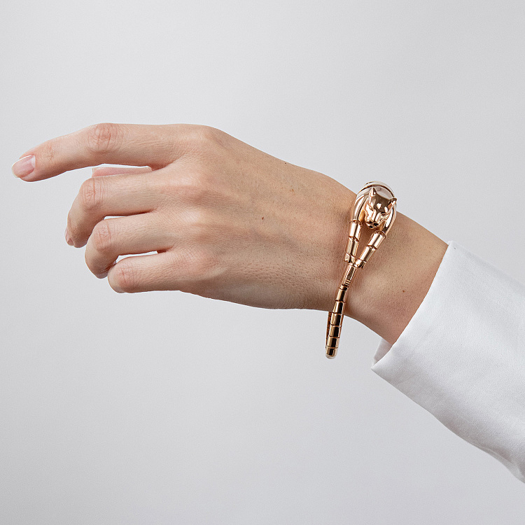 Браслет "Пантера" в красном золоте б05828 от ювелирного магазина Оникс - 1