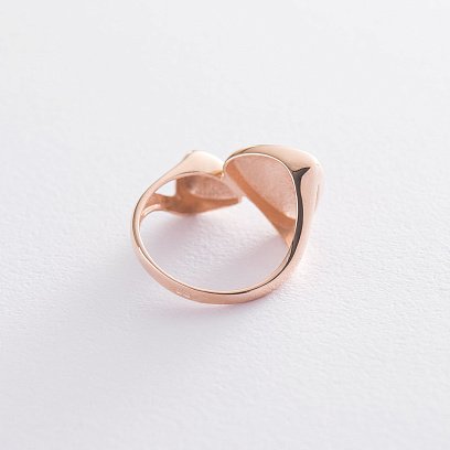 Золотое кольцо без камней к05511 №4