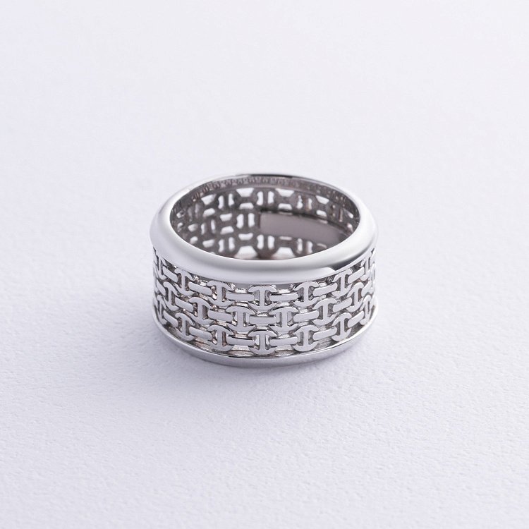 ﻿Широка срібна каблучка "Carina" 7153род від ювелірного магазину Онікс - 5