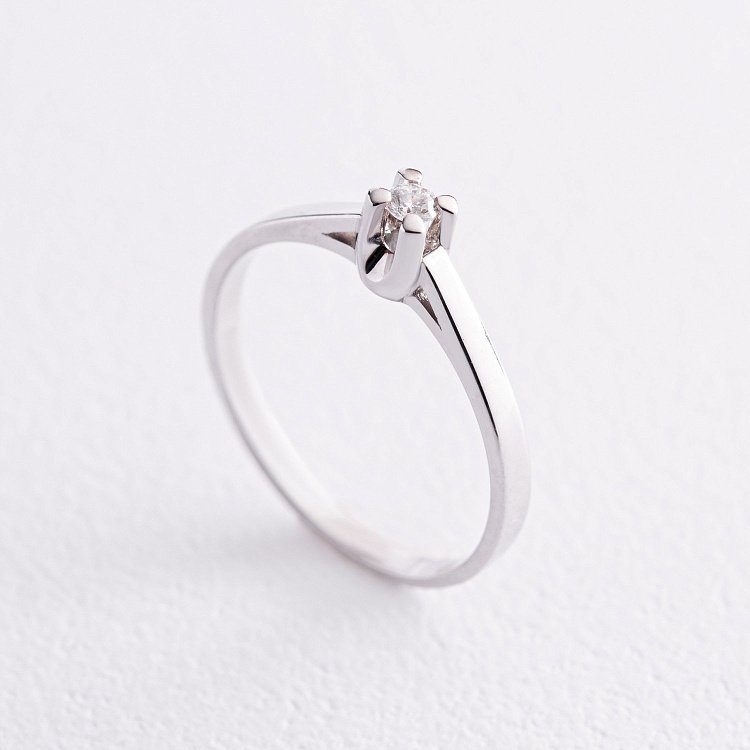 Помолвочное золотое кольцо с бриллиантом 23991121 от ювелирного магазина Оникс