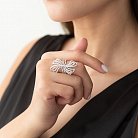 Золотое кольцо с бриллиантами кит1153 от ювелирного магазина Оникс - 3