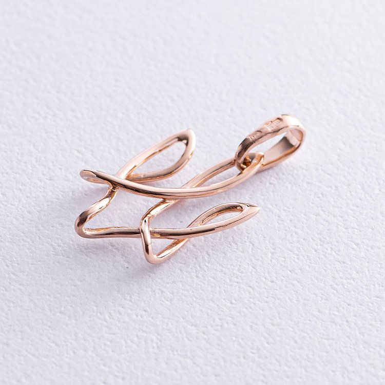 Золотий кулон "Герб України - Тризуб" п03687 від ювелірного магазину Онікс - 12