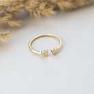 Золотое кольцо в стиле минимализм к05486 от ювелирного магазина Оникс - 5