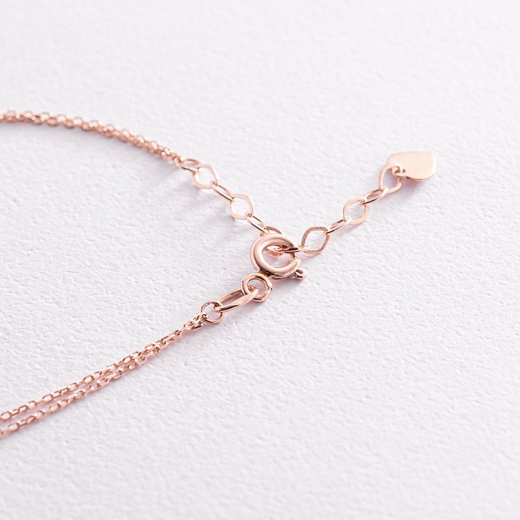 Браслет "Бесконечность" в красном золоте б05084 от ювелирного магазина Оникс - 4