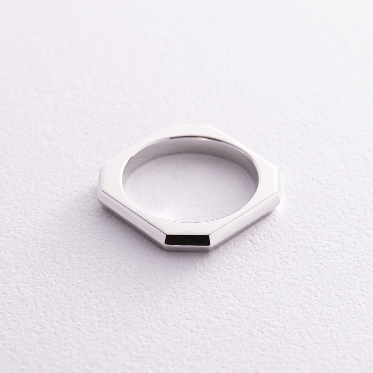 Каблучка "Дженніфер" у білому золоті к07419 від ювелірного магазину Онікс - 5