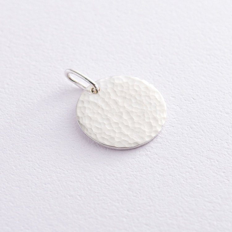 Серебряный кулон "Солнечные зайчики" (возможна гравировка) 133044 от ювелирного магазина Оникс