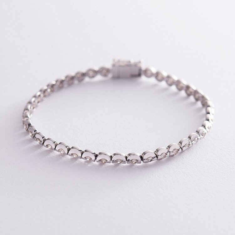 Золотой браслет с бриллиантами шр01200 от ювелирного магазина Оникс