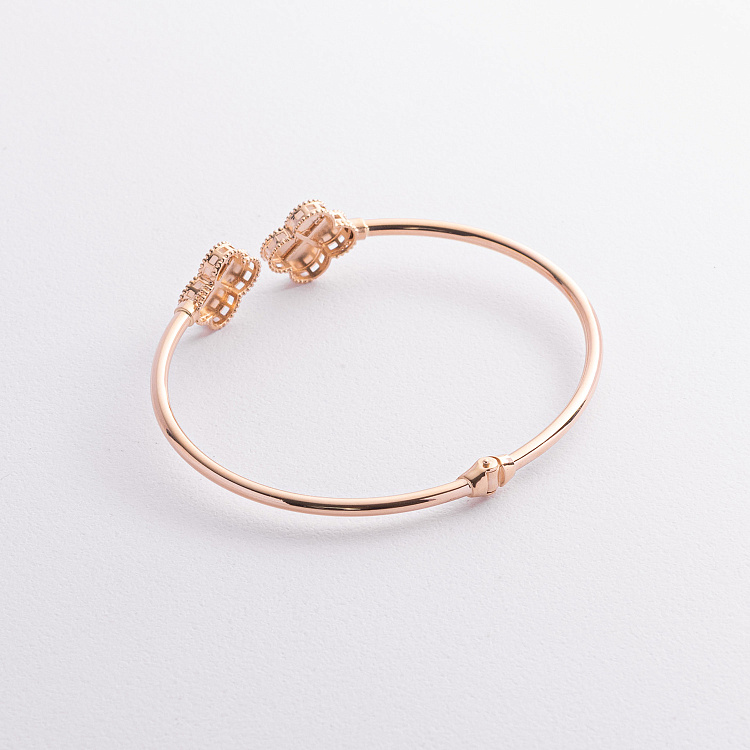 Жорсткий браслет "К﻿онюшина" в червоному золоті б05666 від ювелірного магазину Онікс - 3