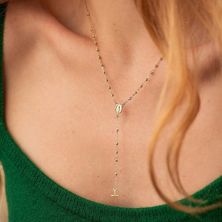 Золоте кольє "Розарій" кол01152 від ювелірного магазину Онікс - 3