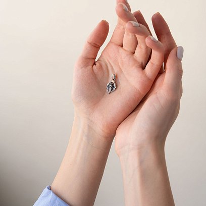 Срібна підвіска "Ангел" 132209 №2