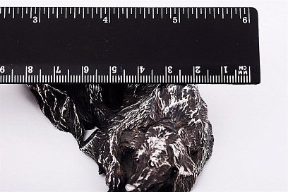 Серебряная фигура ручной работы "Спящая собака" Сер.14 №5