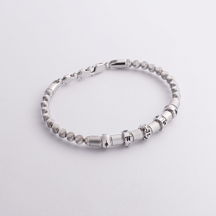 Срібний чоловічий браслет ZANCAN EXB746-B - 1 Срібний чоловічий браслет ZANCAN EXB746-B від ювелірного магазину Онікс - 1