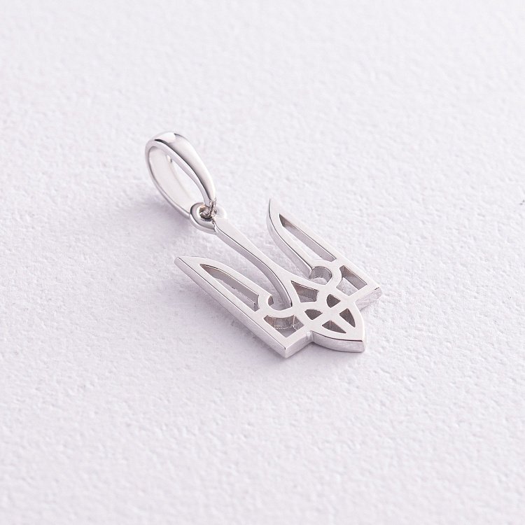 Золотая подвеска "Герб Украины - Тризуб" п03693 от ювелирного магазина Оникс