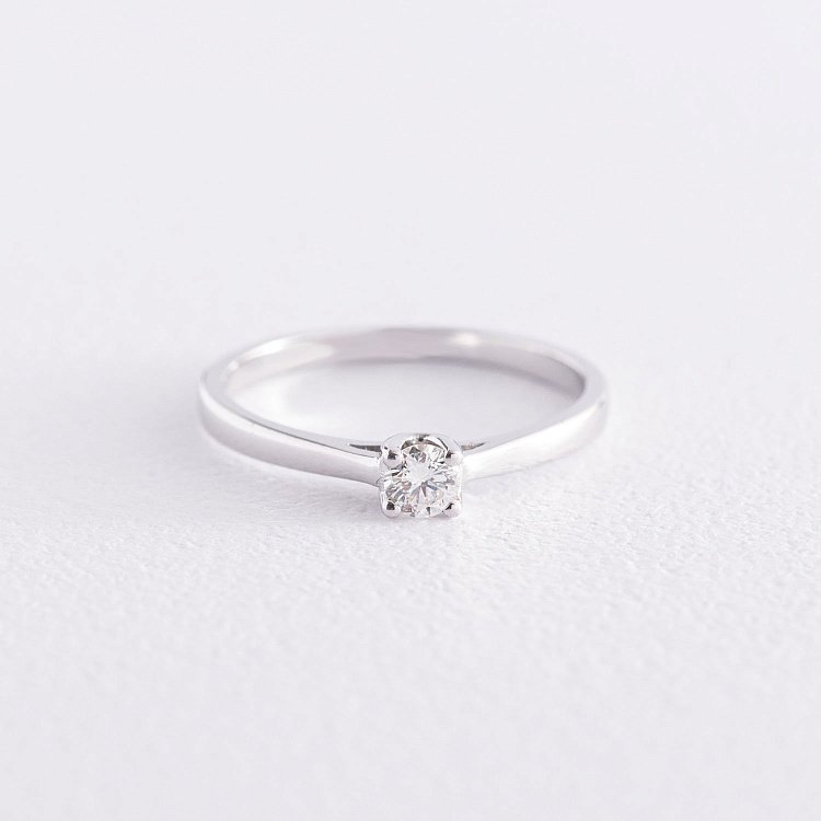 Золота заручальна каблучка з діамантом кб0358y від ювелірного магазину Онікс - 3