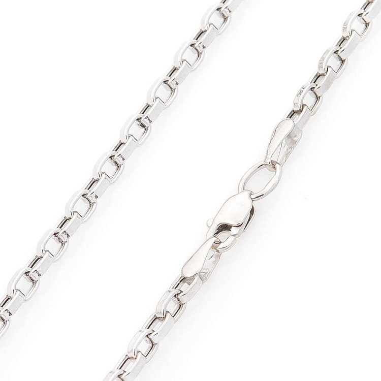 Ланцюжок з білого золота Якірне плетіння ц00185 від ювелірного магазину Онікс