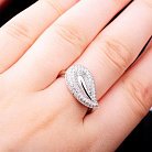 Серебряное кольцо с фианитами 111415 от ювелирного магазина Оникс - 5