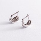 Срібні сережки "Елла" 122983 от ювелирного магазина Оникс - 2