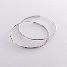 Серьги - кольца в серебре (6.1 см) 122957 от ювелирного магазина Оникс - 1
