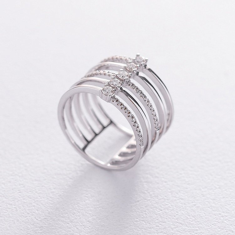 Золота каблучка з діамантами кб0303ca від ювелірного магазину Онікс