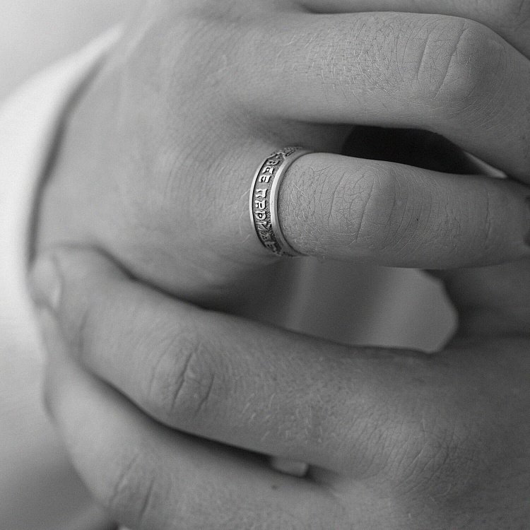 Срібна каблучка Соломона "Все пройде. І це пройде" 7082 від ювелірного магазину Онікс - 15