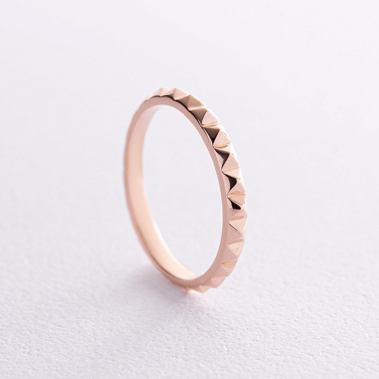 Каблучка "Mona" у червоному золоті к07408 від ювелірного магазину Онікс