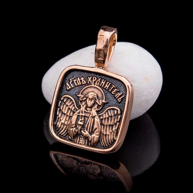 Золота підвіска "Ангел Хранитель" п02427а від ювелірного магазину Онікс - 1