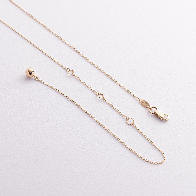 Кольє - краватка "Кульки" у жовтому золоті кол02590 - 2 Кольє - краватка "Кульки" у жовтому золоті кол02590 від ювелірного магазину Онікс - 2