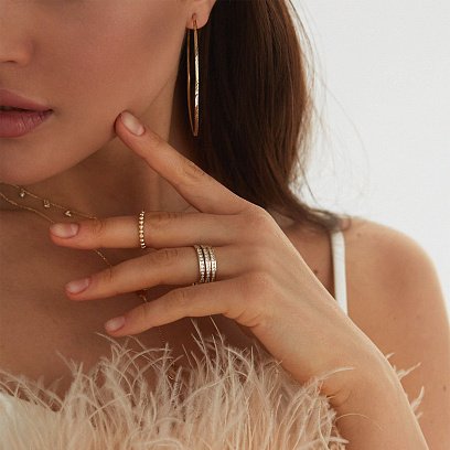 Золотое колье Дуальность кол01407 №8