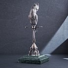 Серебряная фигура ручной работы "Попугай" сер00023 от ювелирного магазина Оникс - 4