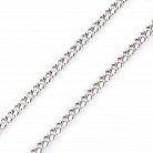 Срібний родований ланцюжок плетіння панцирне б010083 от ювелирного магазина Оникс - 1