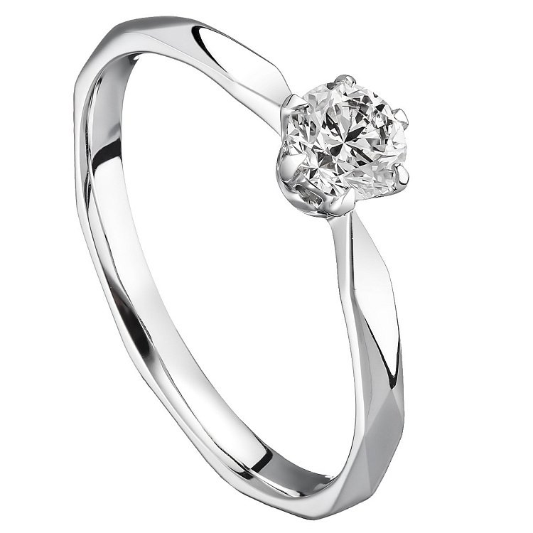 Золотое помолвочное кольцо с бриллиантом zberdh53 от ювелирного магазина Оникс