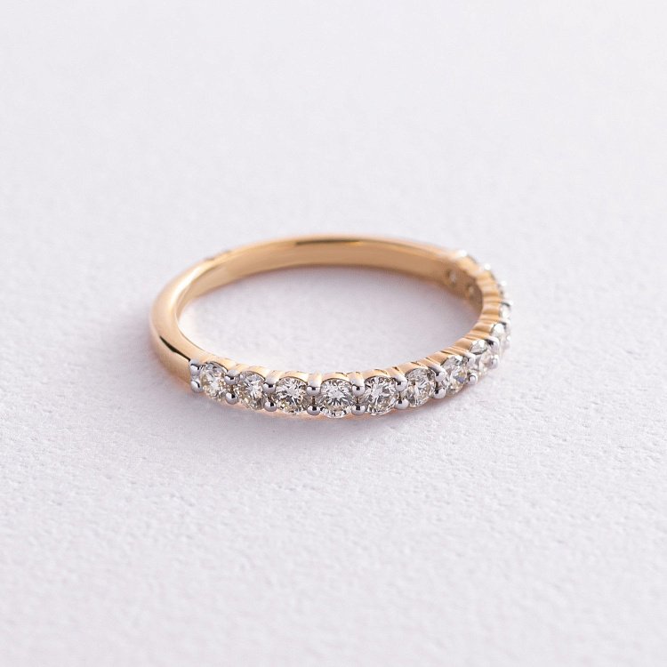 Золота каблучка з діамантами кб0383nl від ювелірного магазину Онікс - 4