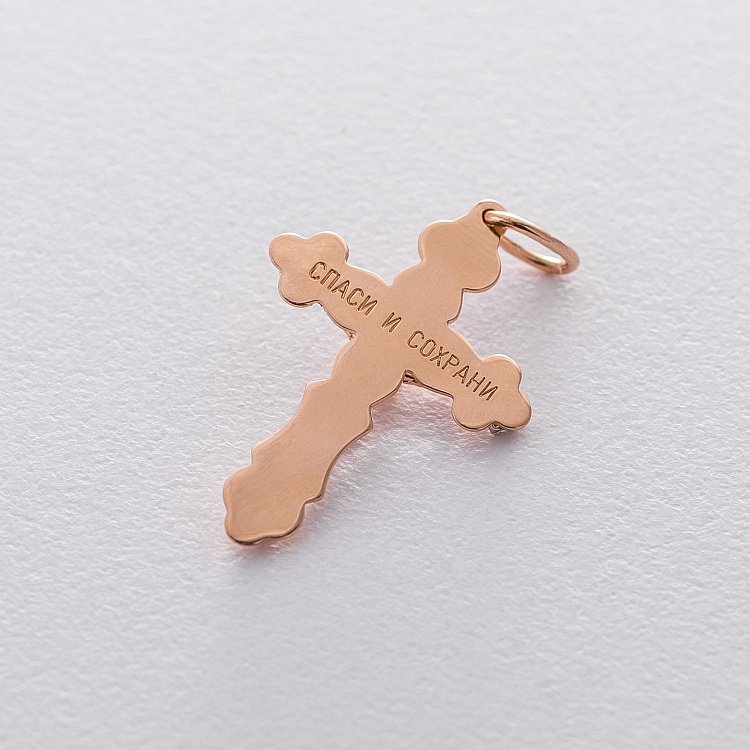 Православний хрест "Розп'яття" п03312 від ювелірного магазину Онікс - 1