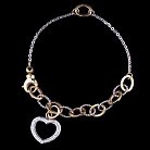 Золотий браслет з білого і жовтого золота б01550 от ювелирного магазина Оникс