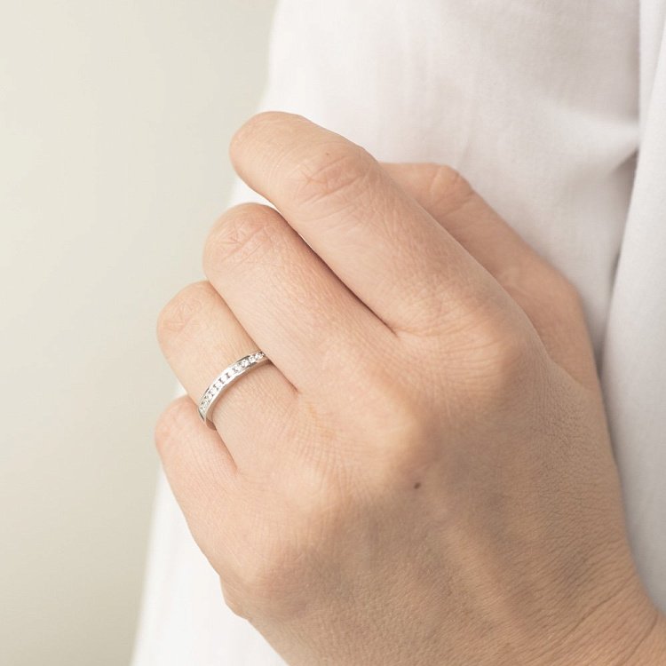 Золоте колечко з діамантами кб0144arp від ювелірного магазину Онікс - 2