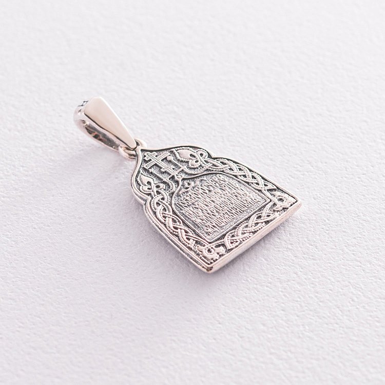 Серебряная ладанка "Георгий Победоносец" 131717 от ювелирного магазина Оникс - 5