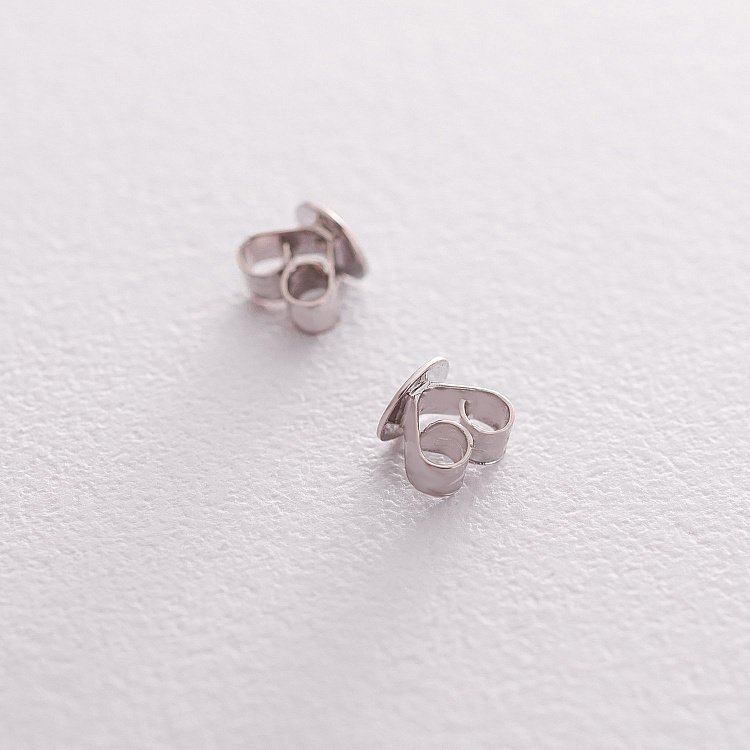 Золоті сережки-пусети (топаз "Лондон блакитний") сб0176gl від ювелірного магазину Онікс - 3